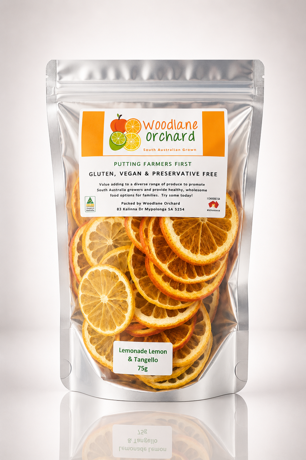 Woodlane Orchard Dried Lemonade Lemons and Tangello are the ultimate seasonal garnish to your cocktail