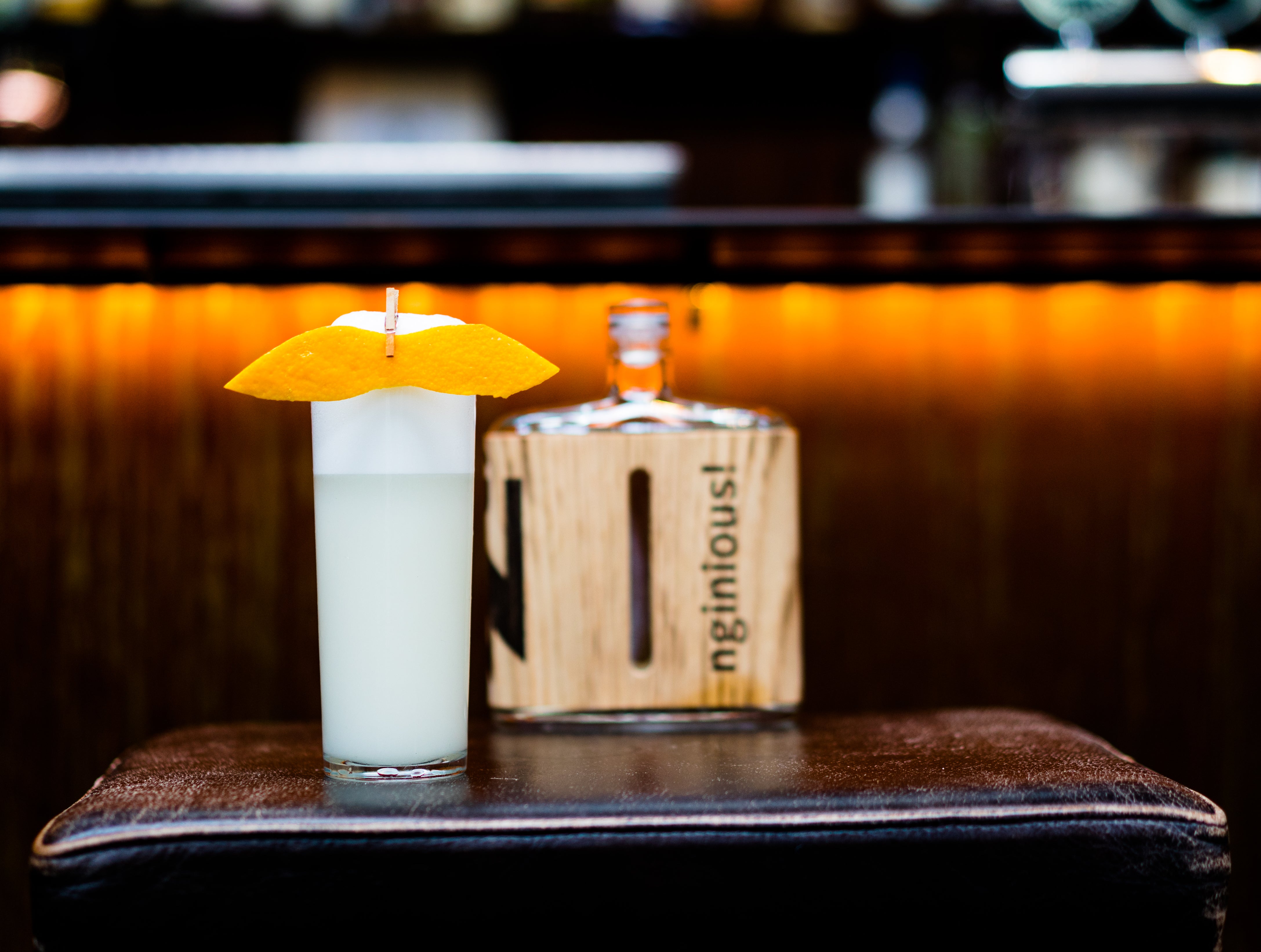 la moustache smoked and salted gin cocktail