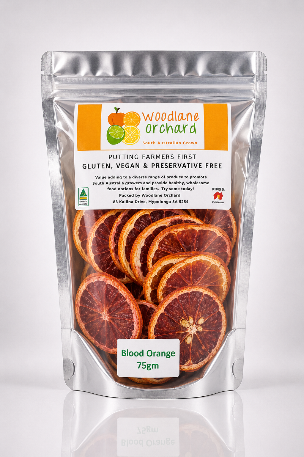 Woodlane Orchard Dried Blood Orange Natural no additives gluten free seasonal fruit premium quality