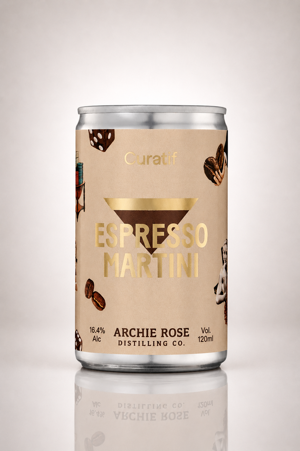 enjoy the ease of a premium archie rose espresso martini pre prepared by curatif