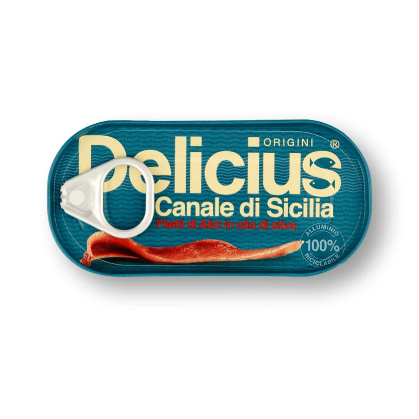 Delicius Canale di Sicilia product packaging on a white background