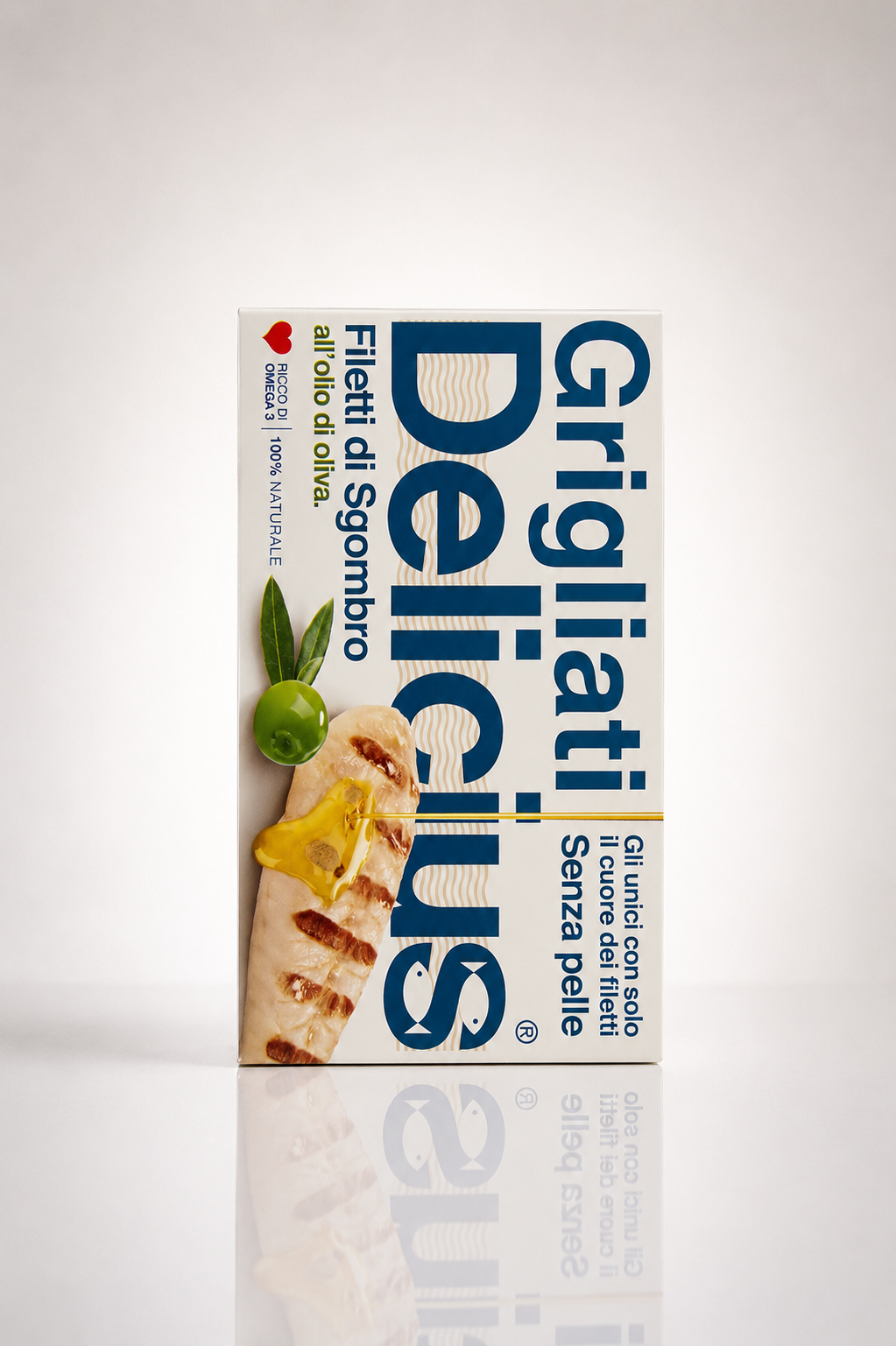 Delicius Grilled Mackerel Fillets in Olive Oil 90g