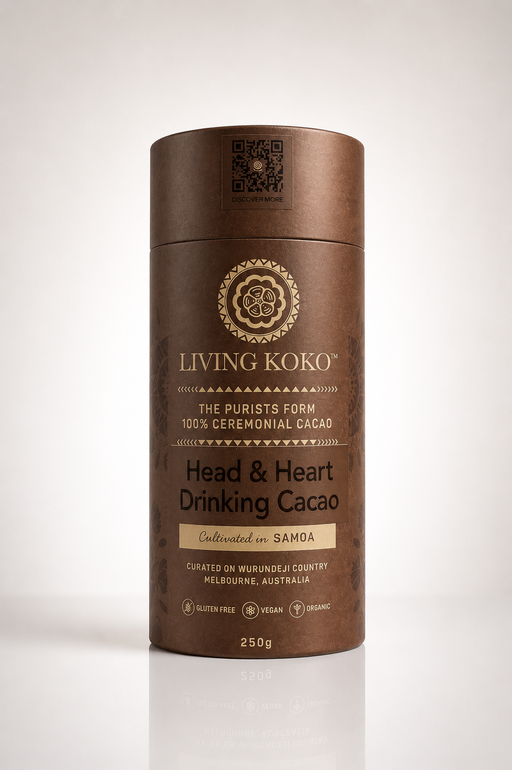 living koko premium ceremonial grade drinking cocoa no additives and pure cocoa