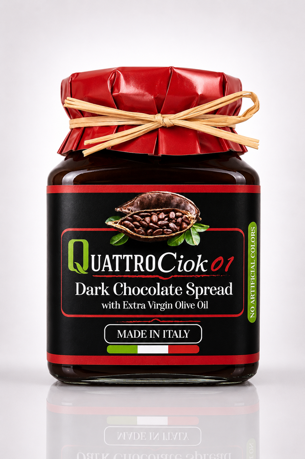 QuattroCiok01 Dark Chocolate Spread with Extra Virgin Olive Oil