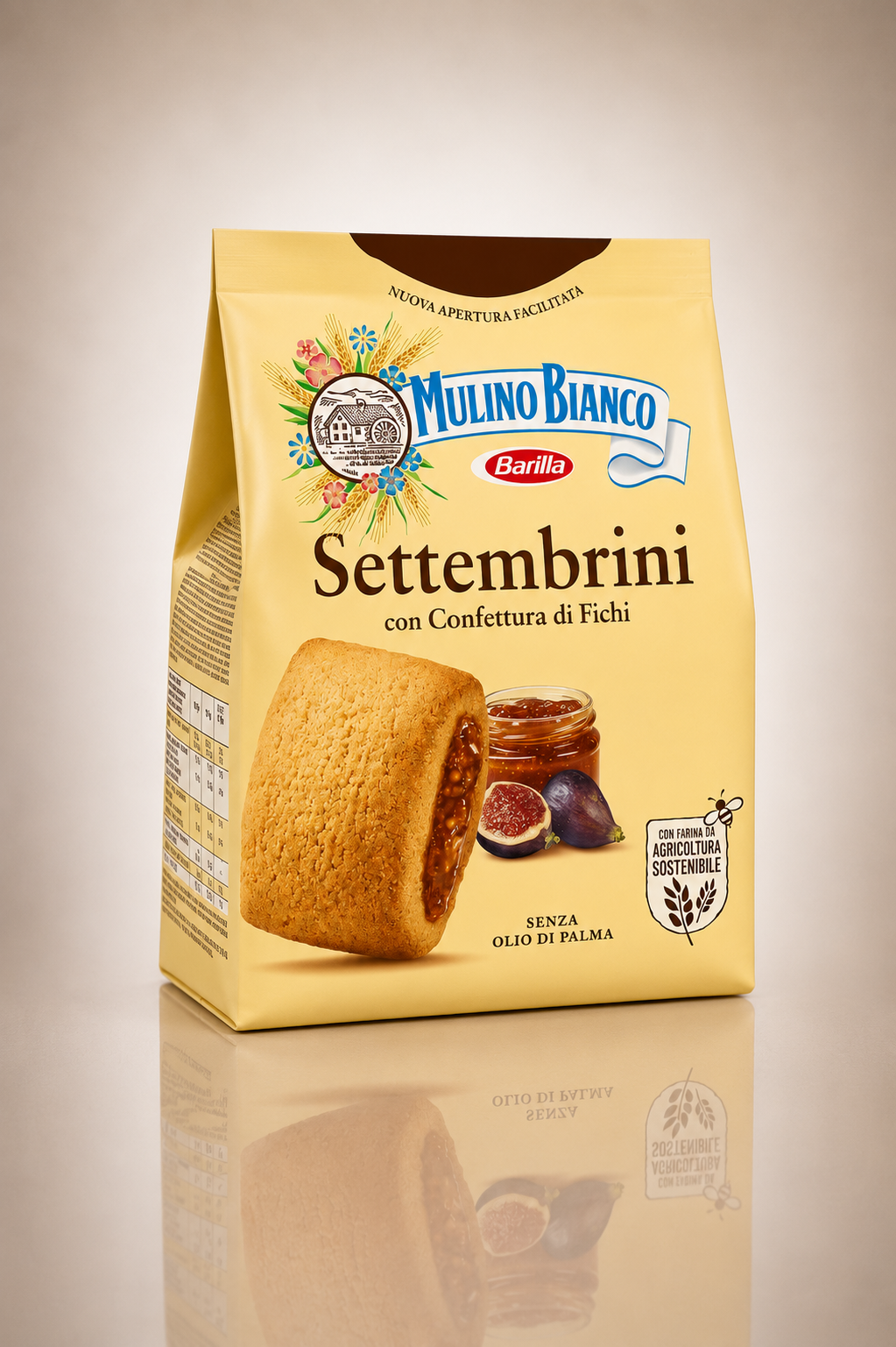 Packaging of Mulino Bianco Settembrini with fig confiture