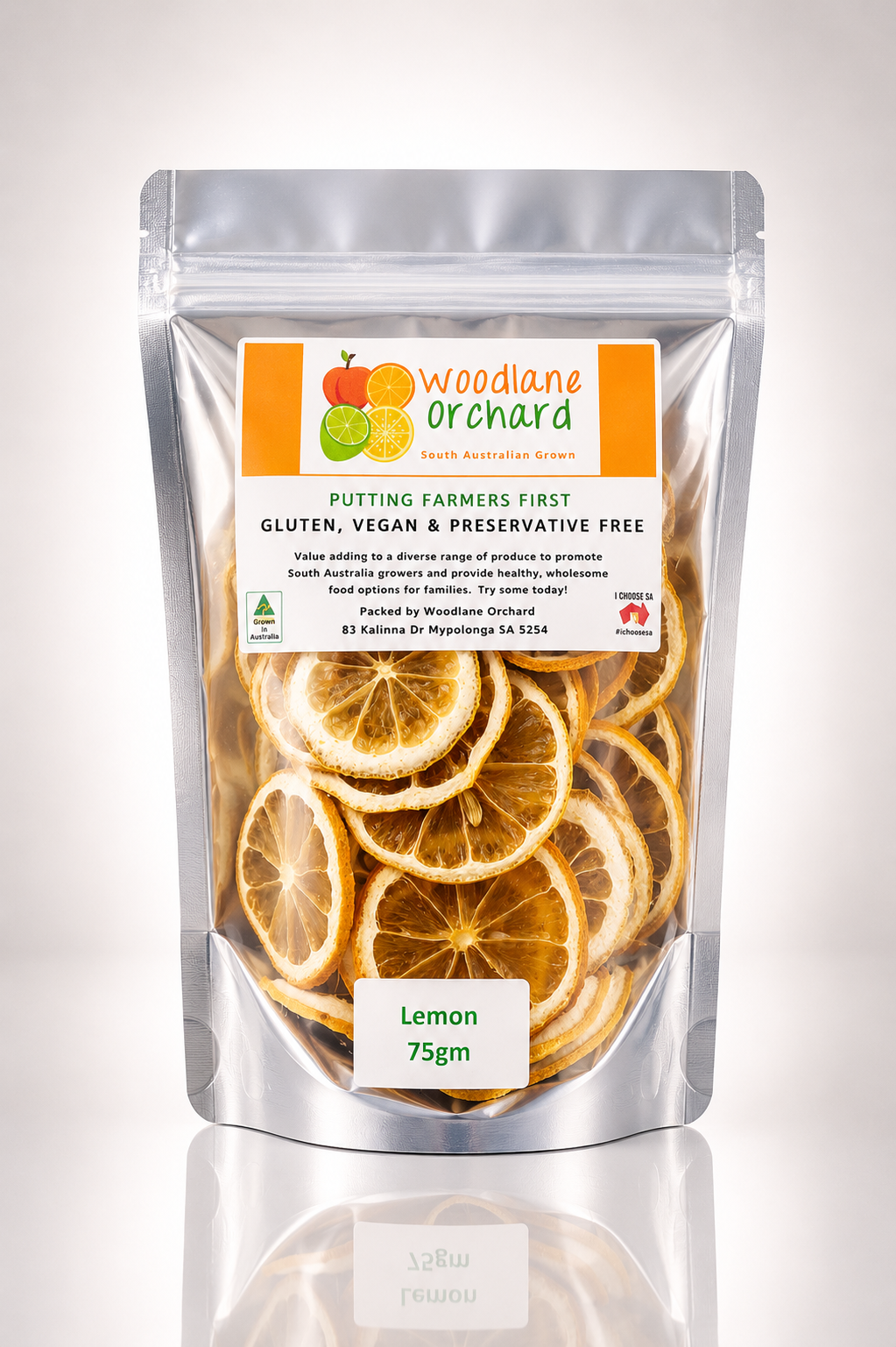 Woodlane Orchard Dried Lemon perfect for garnish in cocktail or snack
