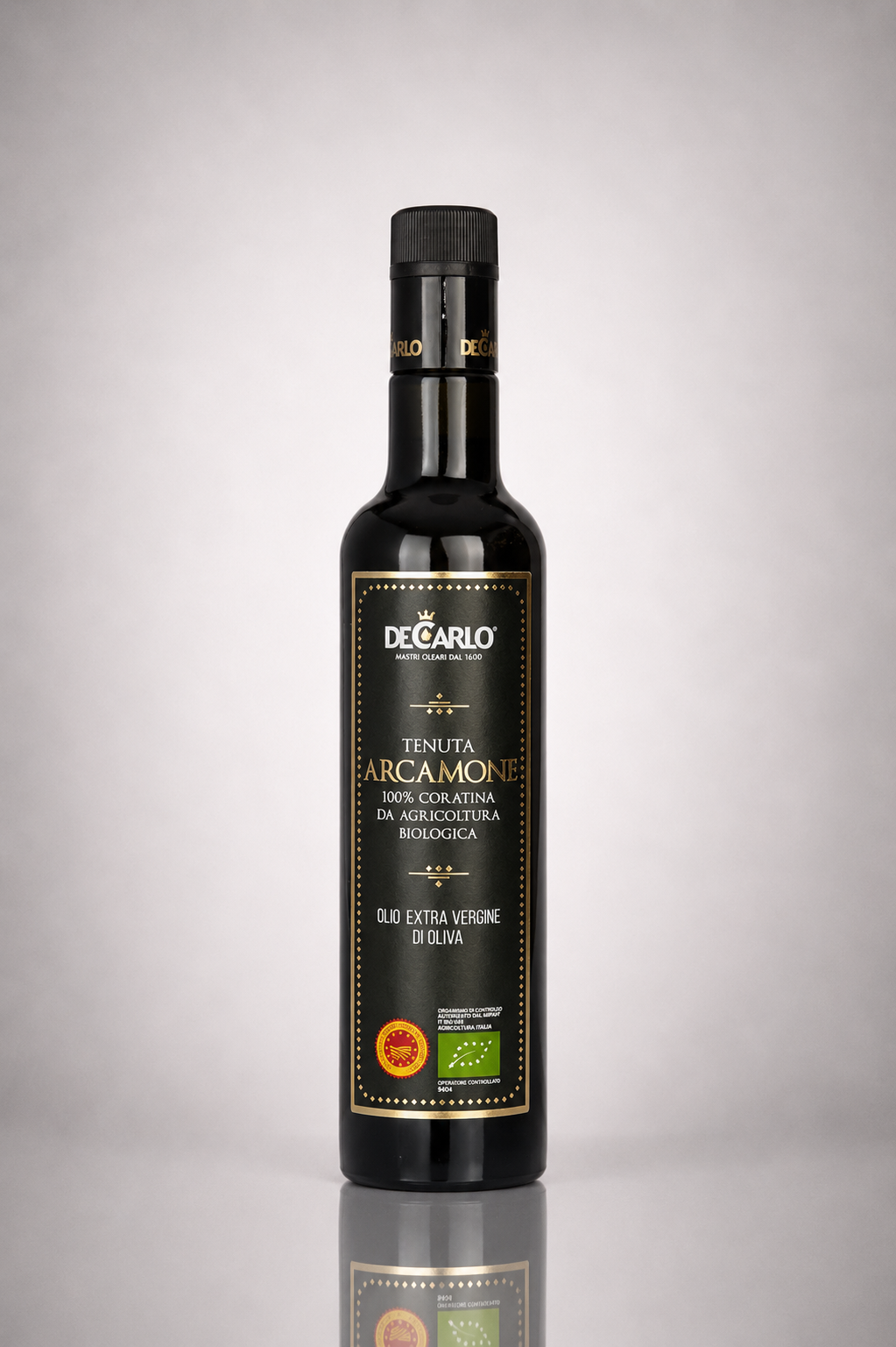 100% Coratina Variety High Polyphenol Extra Virgin Olive Oil.