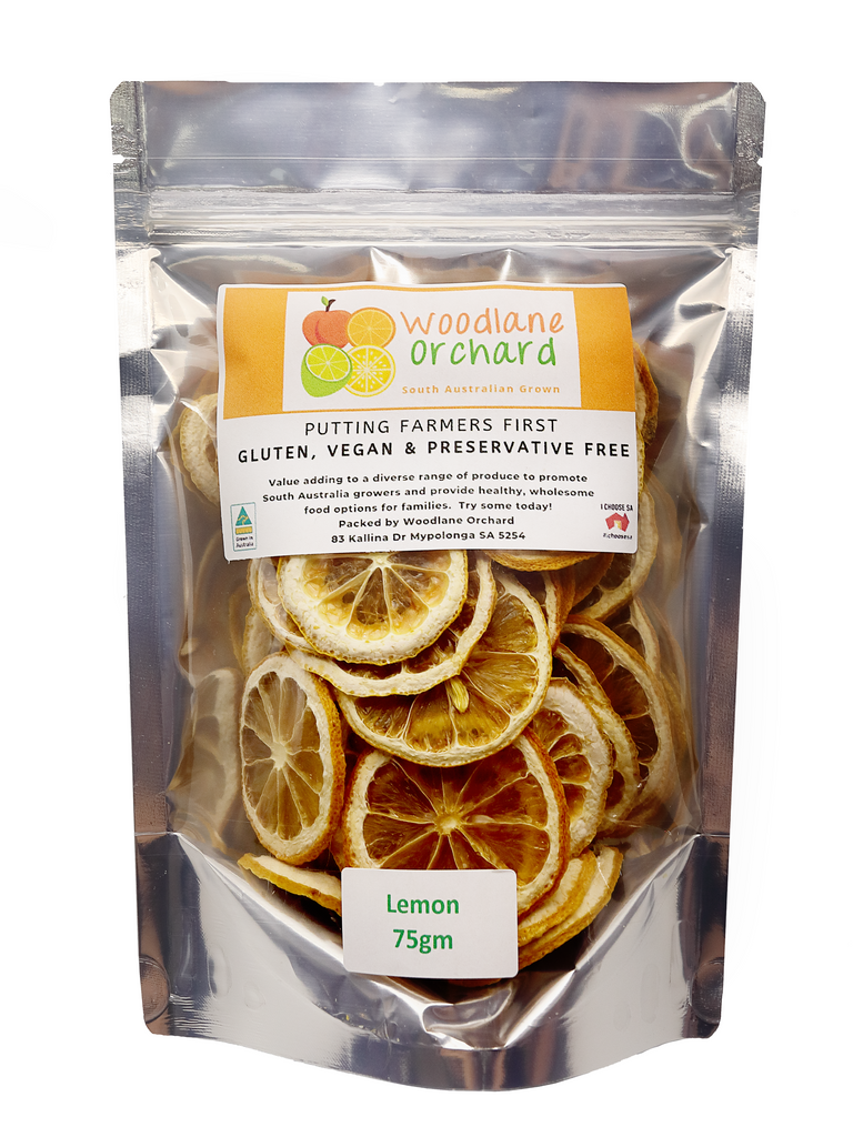 Woodlane Orchard Dried Lemon perfect for garnish in cocktail or snack