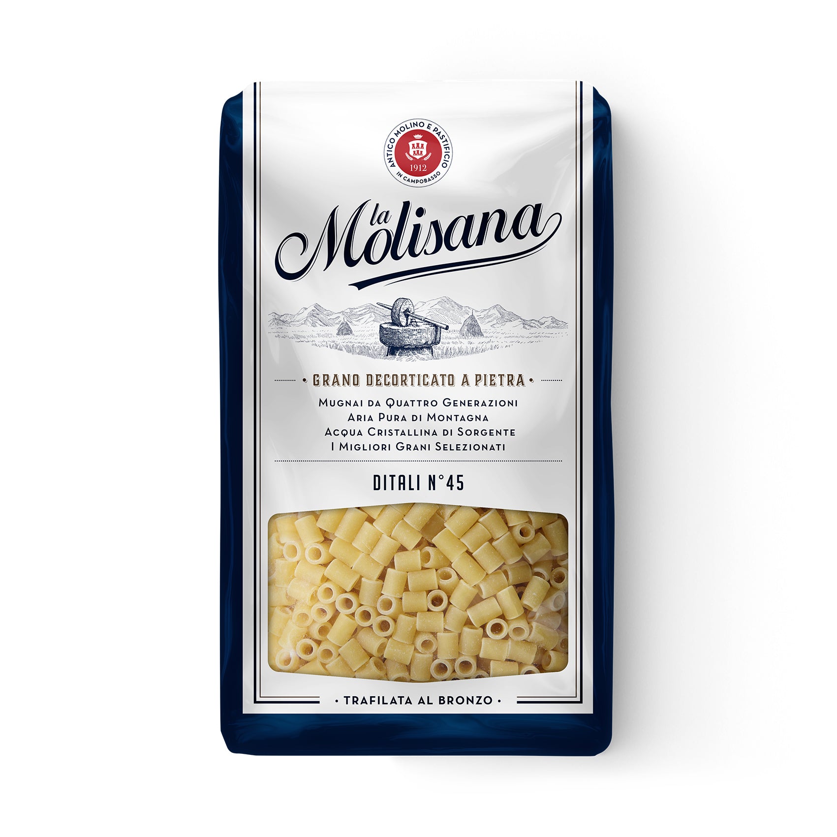 La Molisana Premium Italian Pasta GMO Free Ditali Soup Pasta