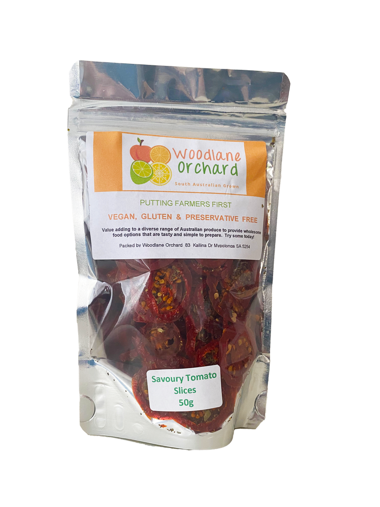 savoury air dried baby roma tomato slices with pepper and basil perfect for cheese platters and grazing boards